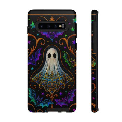 Spooky Cute Ghost Phone Cases - Adorable Neon Bats