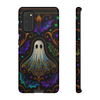 Spooky Cute Ghost Phone Cases - Adorable Neon Bats