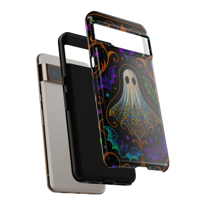 Spooky Cute Ghost Phone Cases - Adorable Neon Bats
