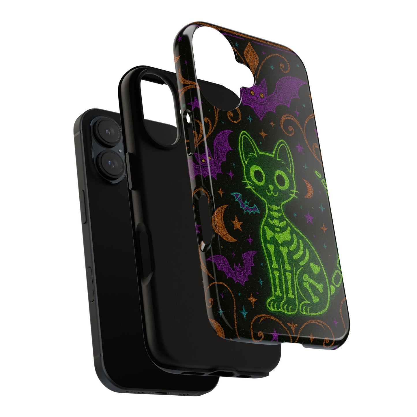Skeleton Cat Phone Case