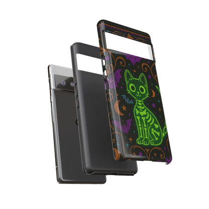 Skeleton Cat Phone Case