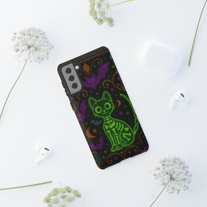 Skeleton Cat Phone Case