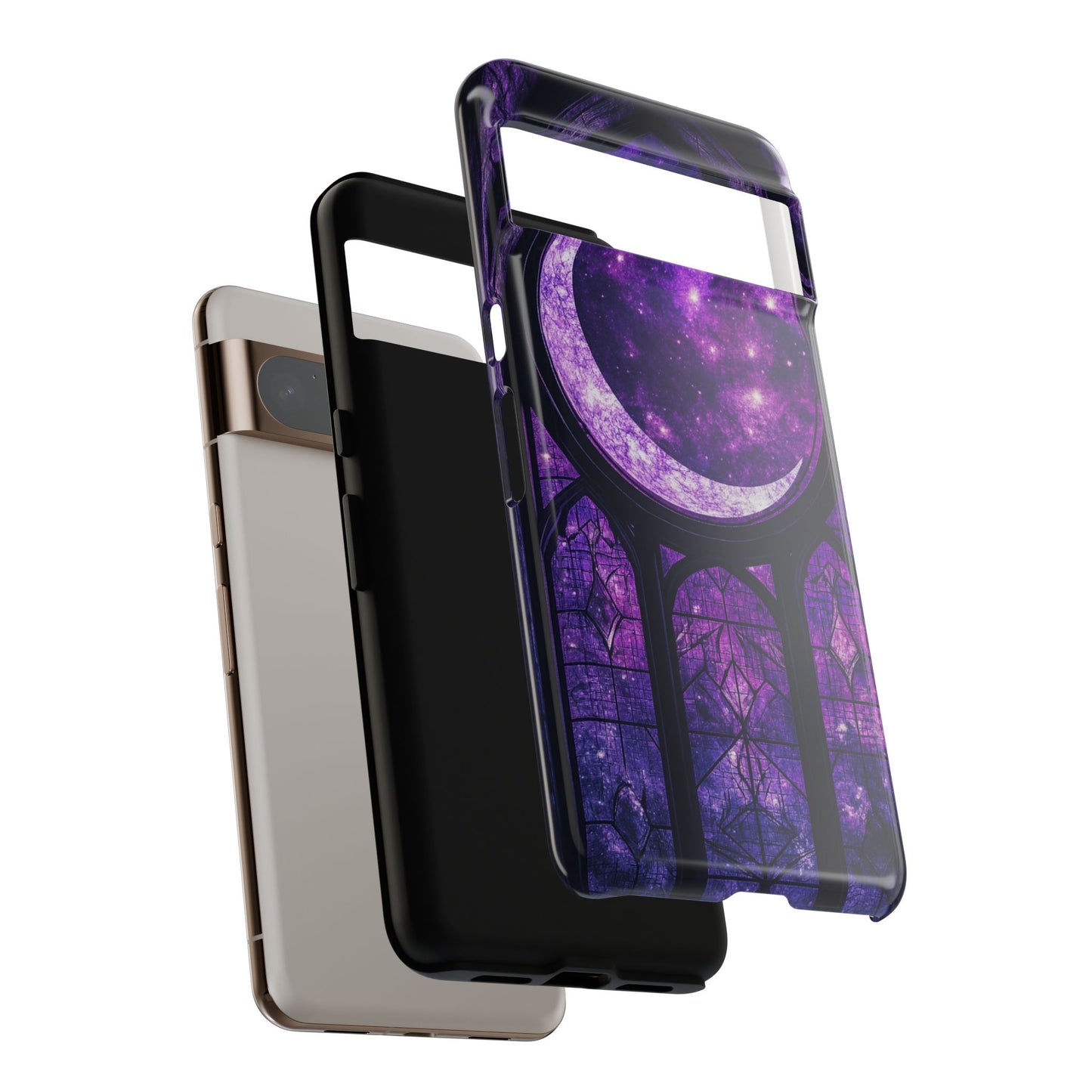 Purple Gothic Stained Glass Phone Cases