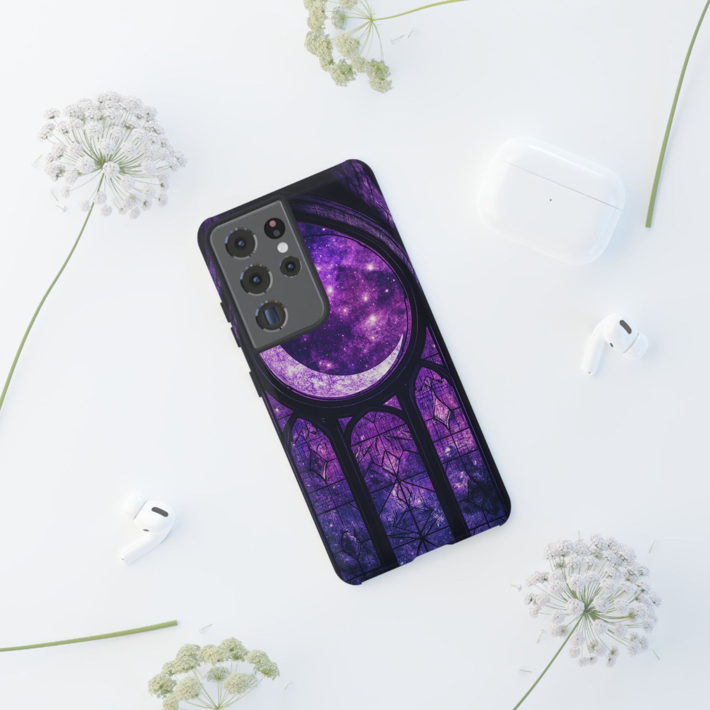 Purple Gothic Stained Glass Phone Cases