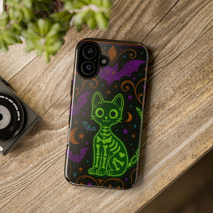 Skeleton Cat Phone Case