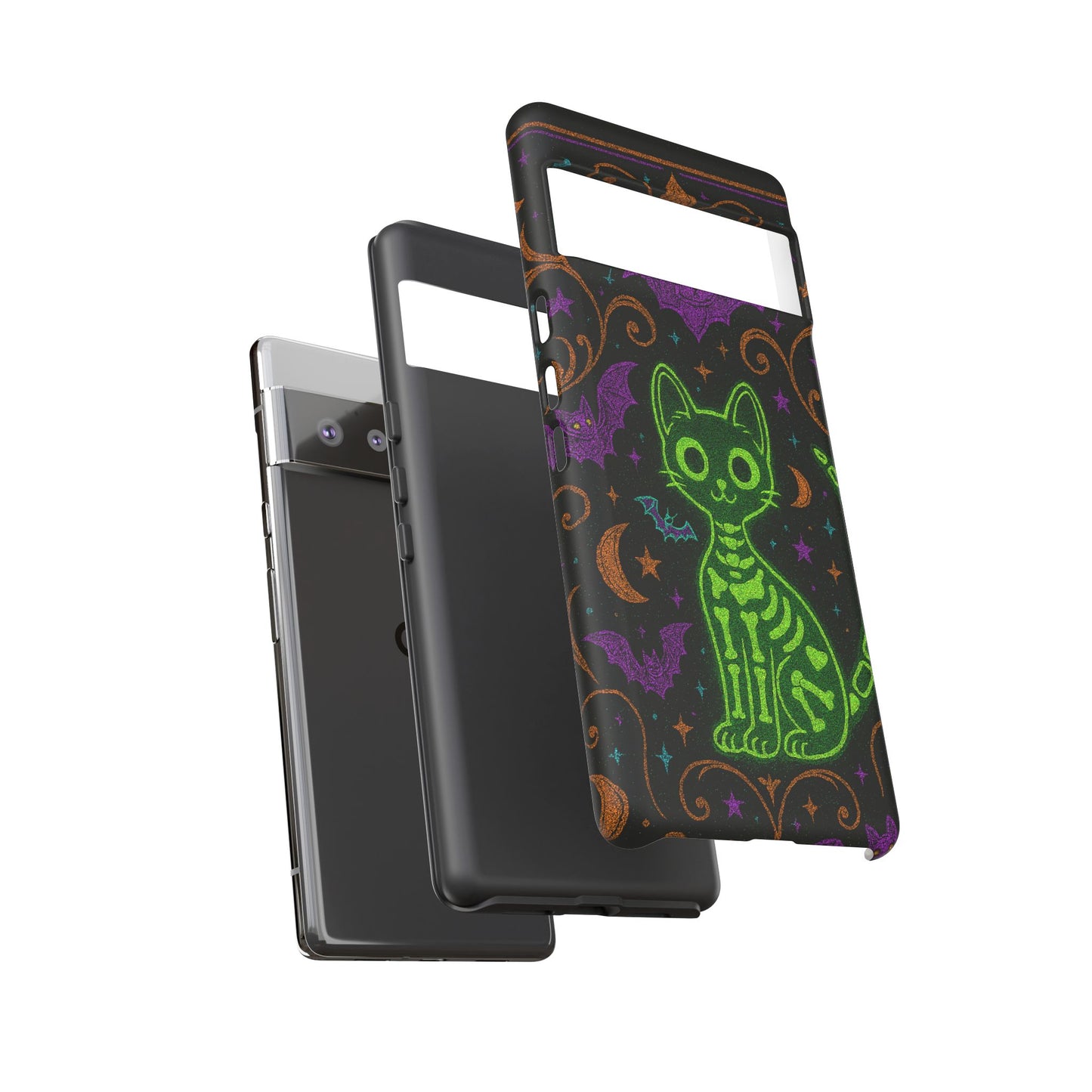 Skeleton Cat Phone Case