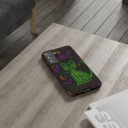 Skeleton Cat Phone Case
