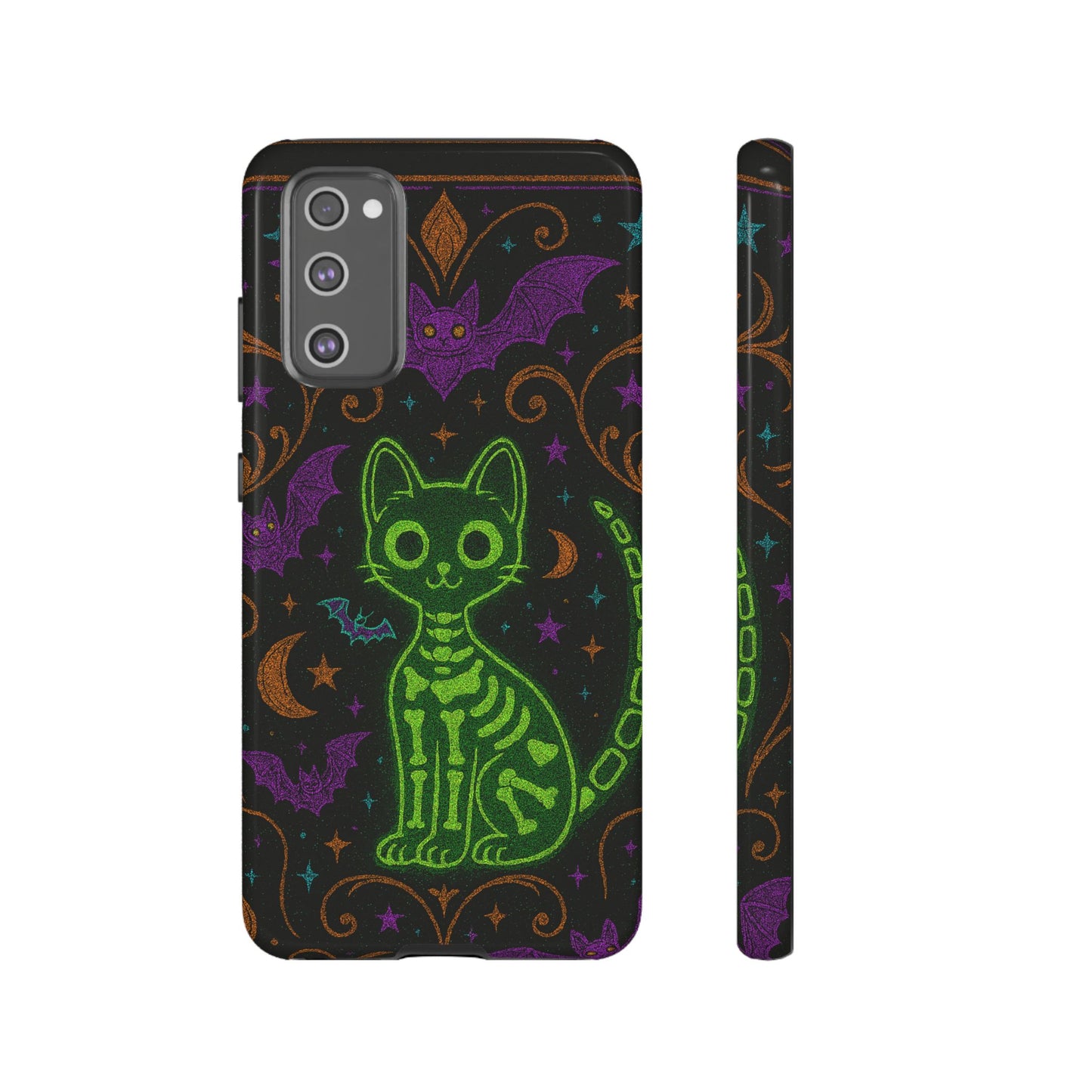 Skeleton Cat Phone Case