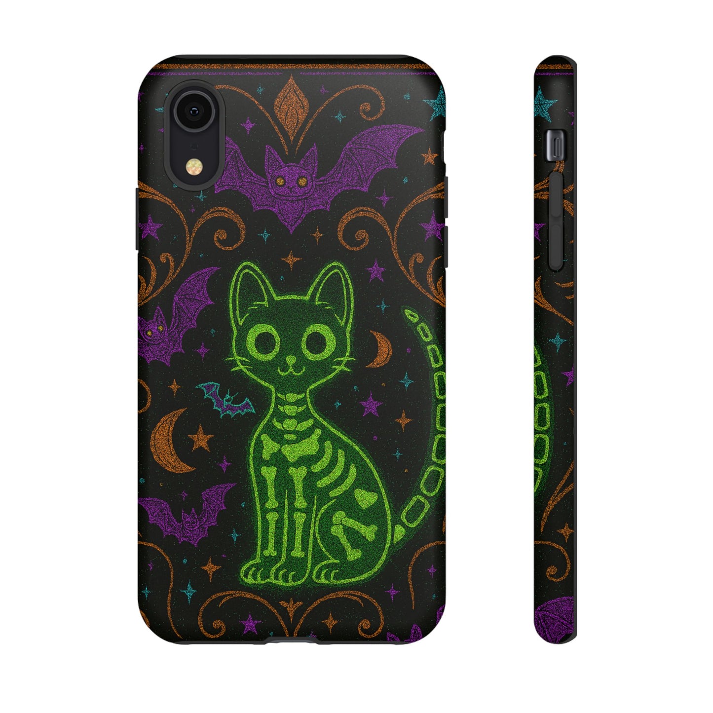 Skeleton Cat Phone Case