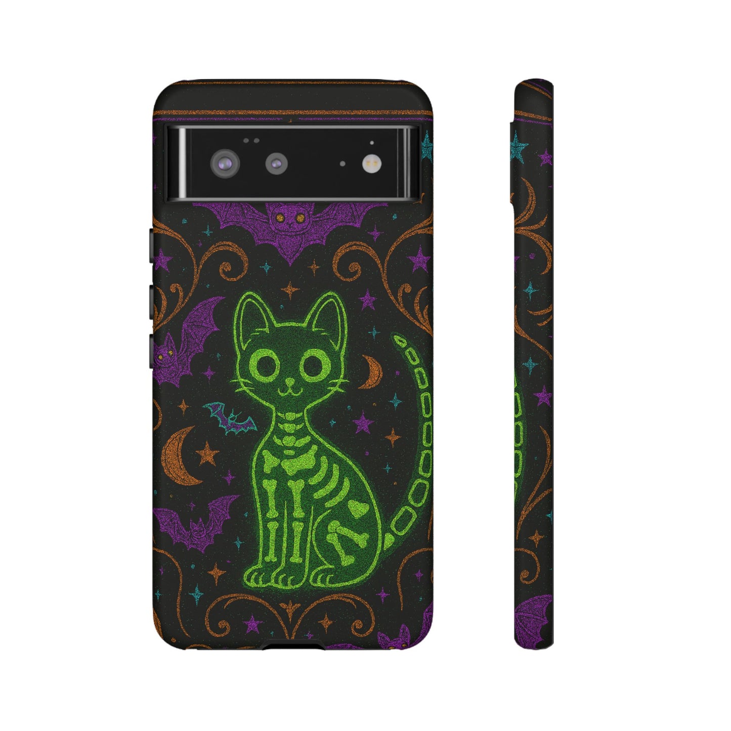 Skeleton Cat Phone Case