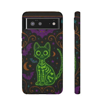 Skeleton Cat Phone Case