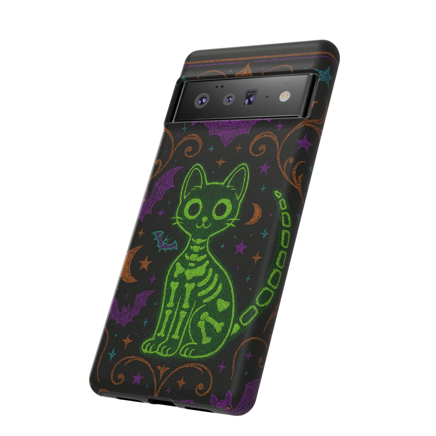 Skeleton Cat Phone Case
