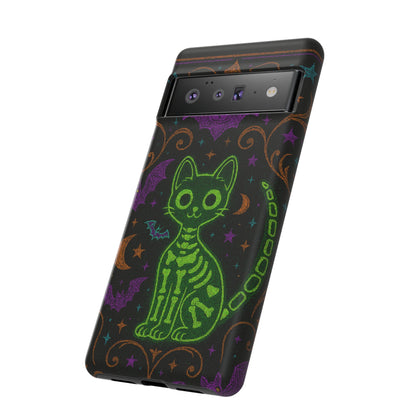 Skeleton Cat Phone Case