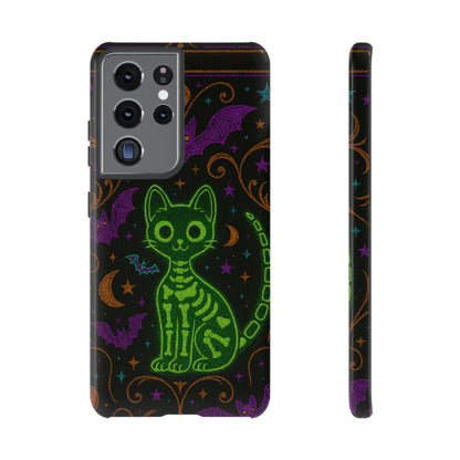 Skeleton Cat Phone Case