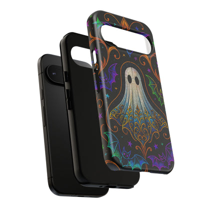 Spooky Cute Ghost Phone Cases - Adorable Neon Bats