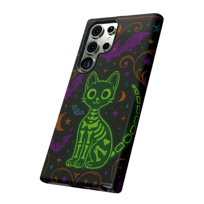 Skeleton Cat Phone Case