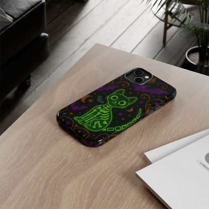 Skeleton Cat Phone Case