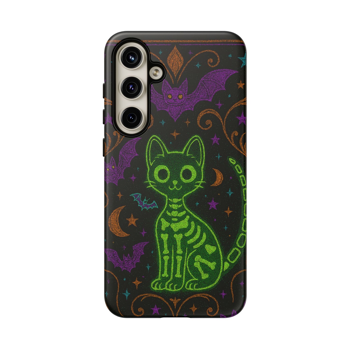 Skeleton Cat Phone Case