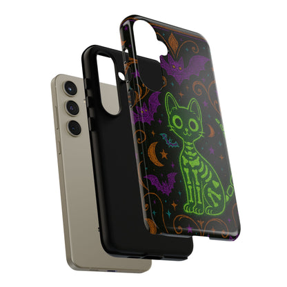 Skeleton Cat Phone Case
