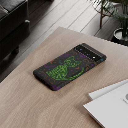 Skeleton Cat Phone Case
