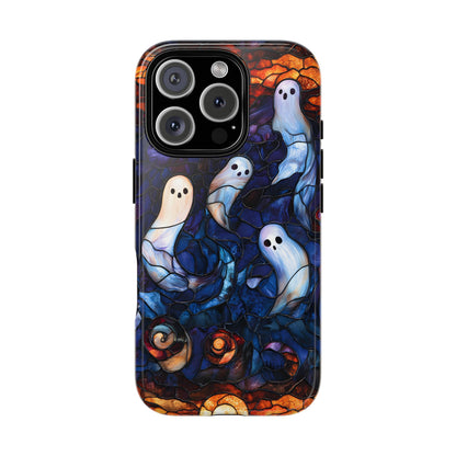 Stained Glass Ghosts Tough Phone Cases