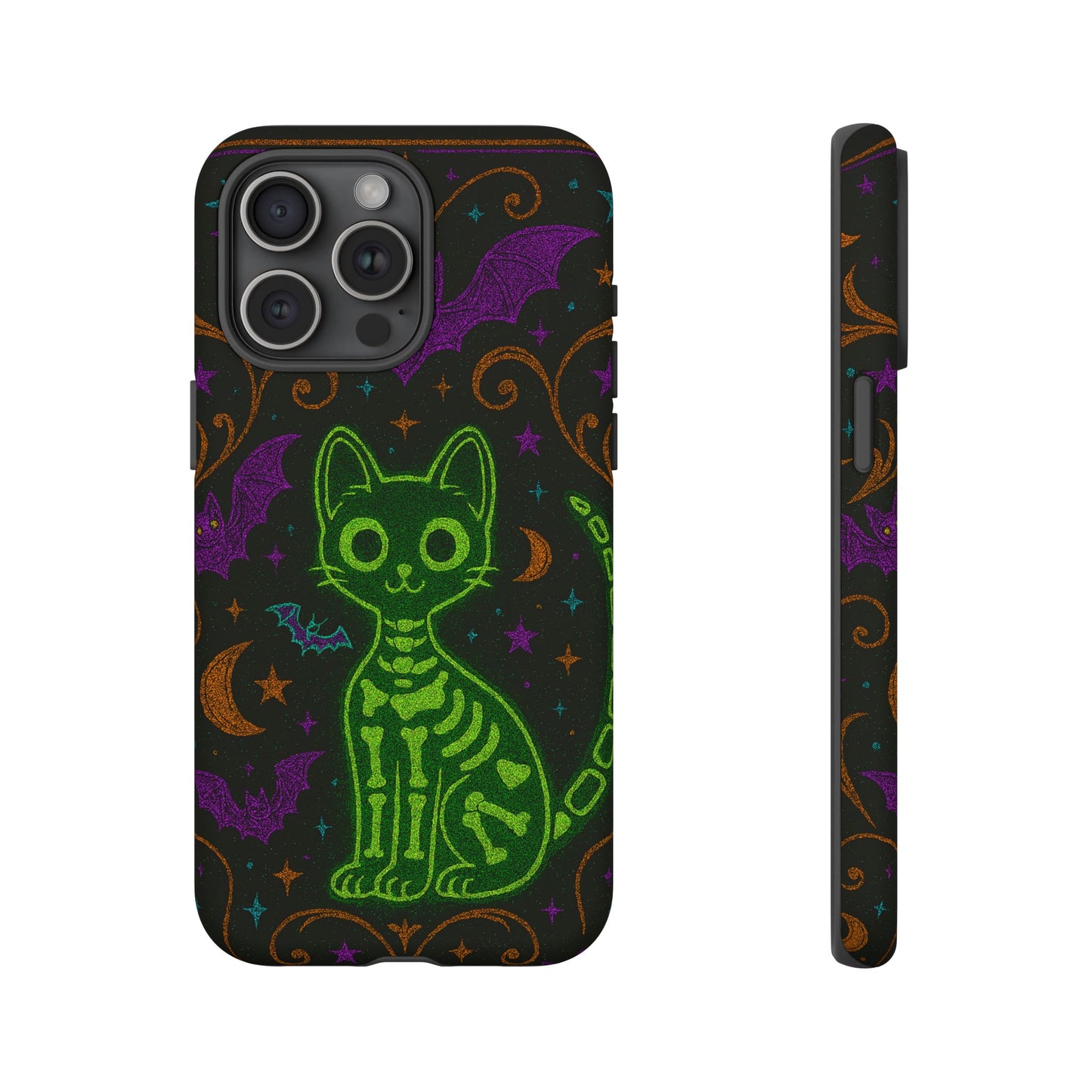 Skeleton Cat Phone Case