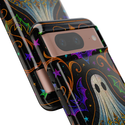 Spooky Cute Ghost Phone Cases - Adorable Neon Bats