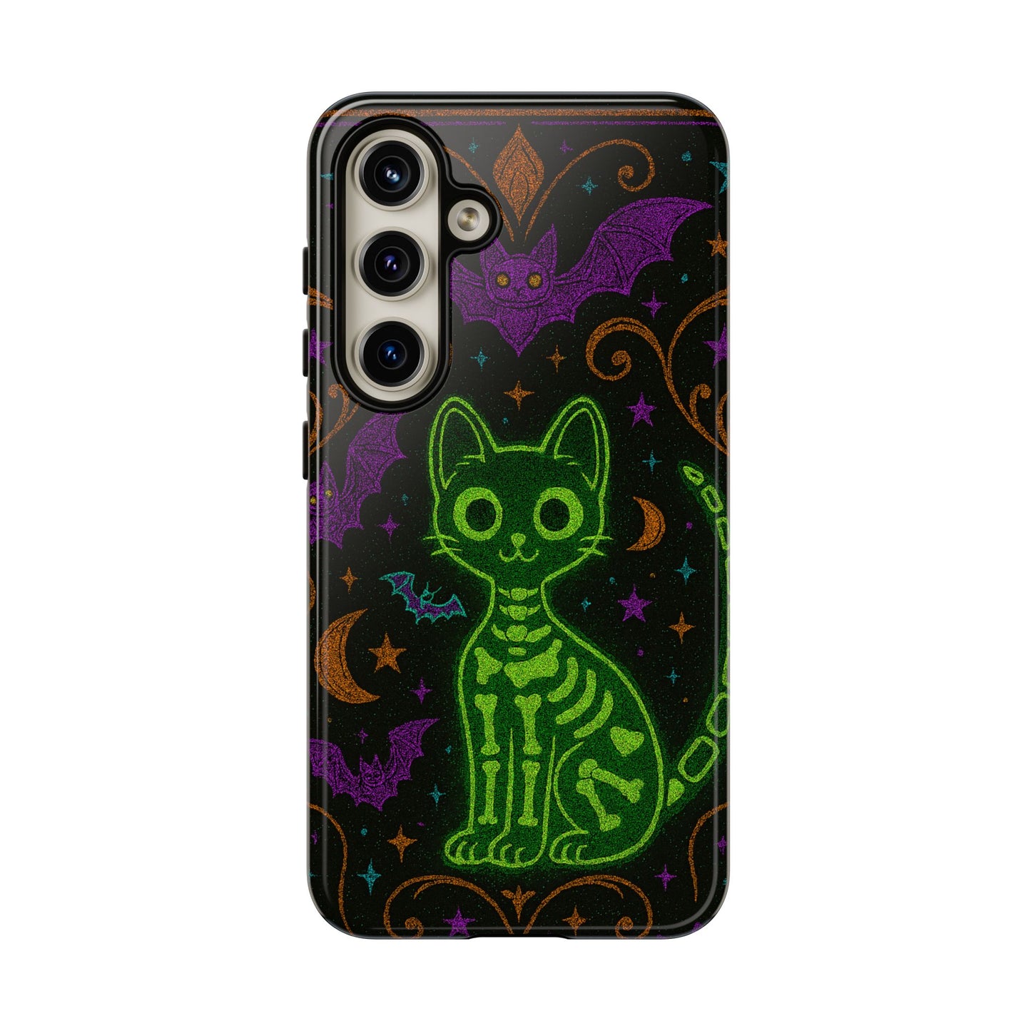 Skeleton Cat Phone Case