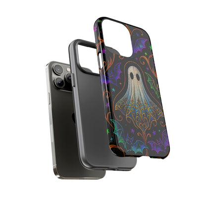 Spooky Cute Ghost Phone Cases - Adorable Neon Bats