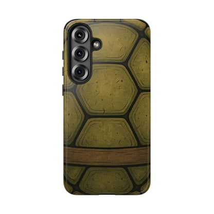 iPhone Tough Case, Green Turtle Shell, Perfect for Orange iPhone 17 to 8, Dual Layered
