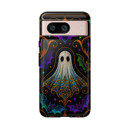 Spooky Cute Ghost Phone Cases - Adorable Neon Bats