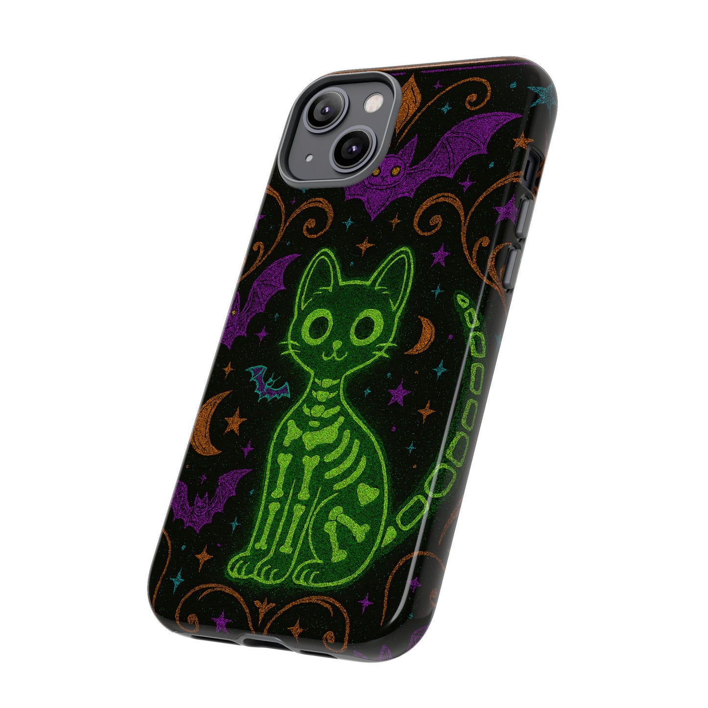 Skeleton Cat Phone Case