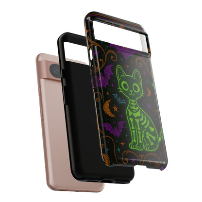 Skeleton Cat Phone Case