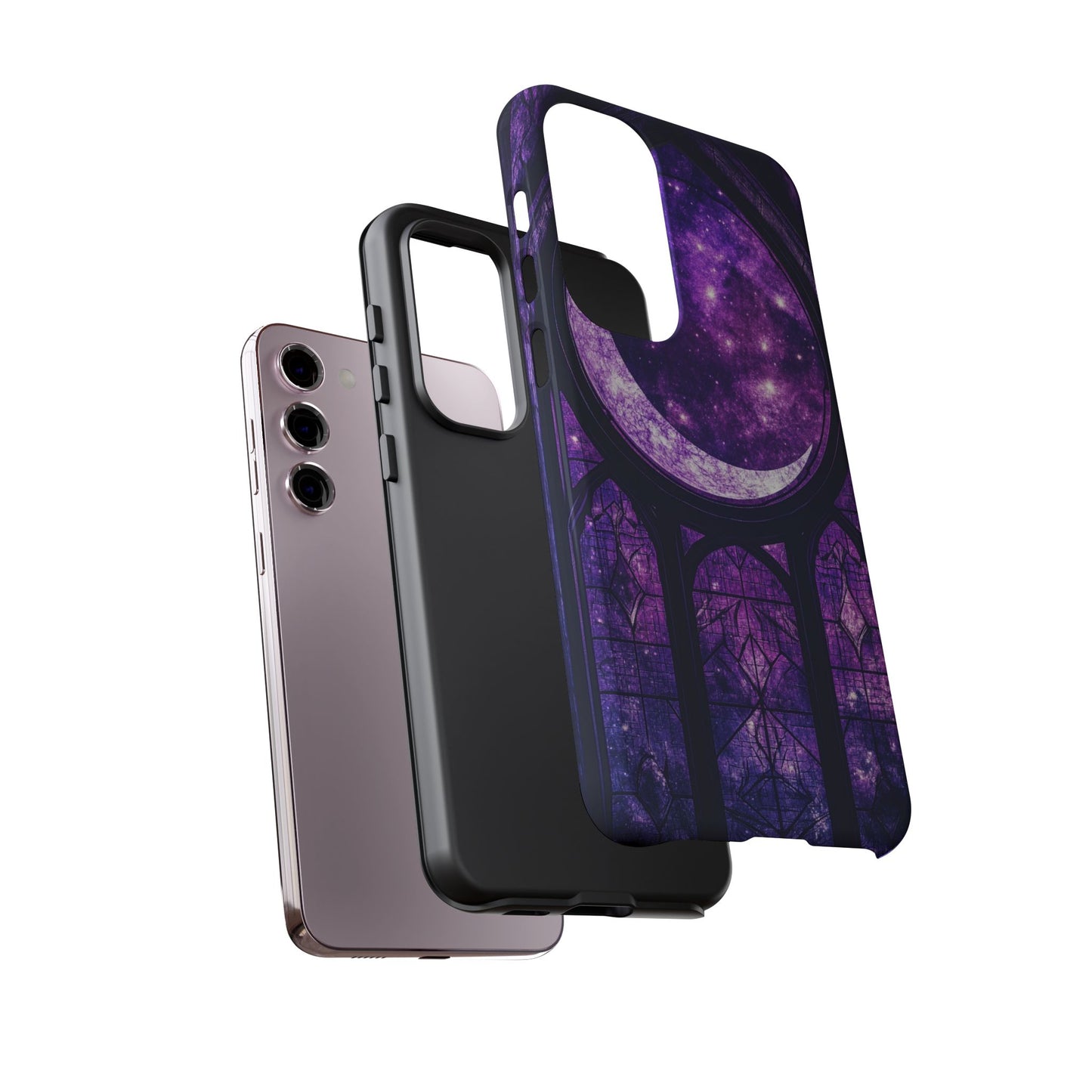 Purple Gothic Stained Glass Phone Cases