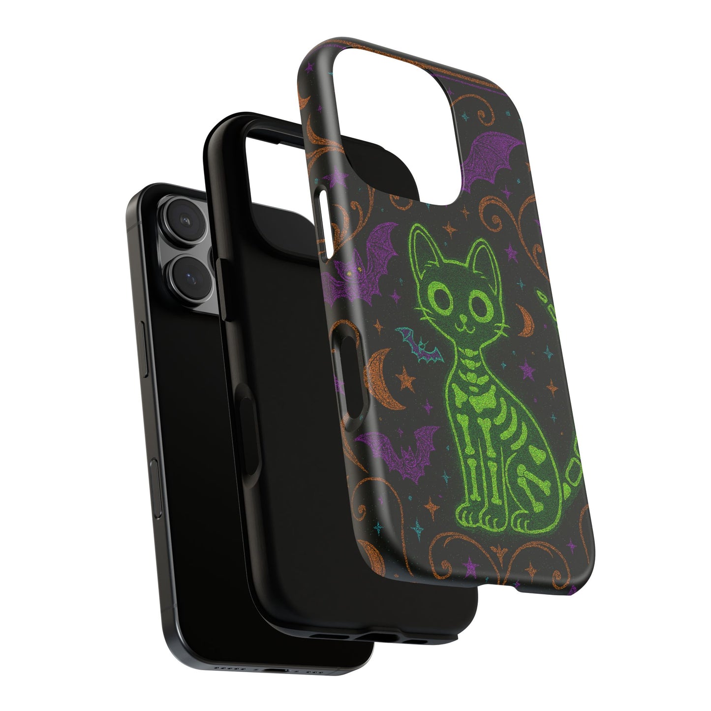 Skeleton Cat Phone Case