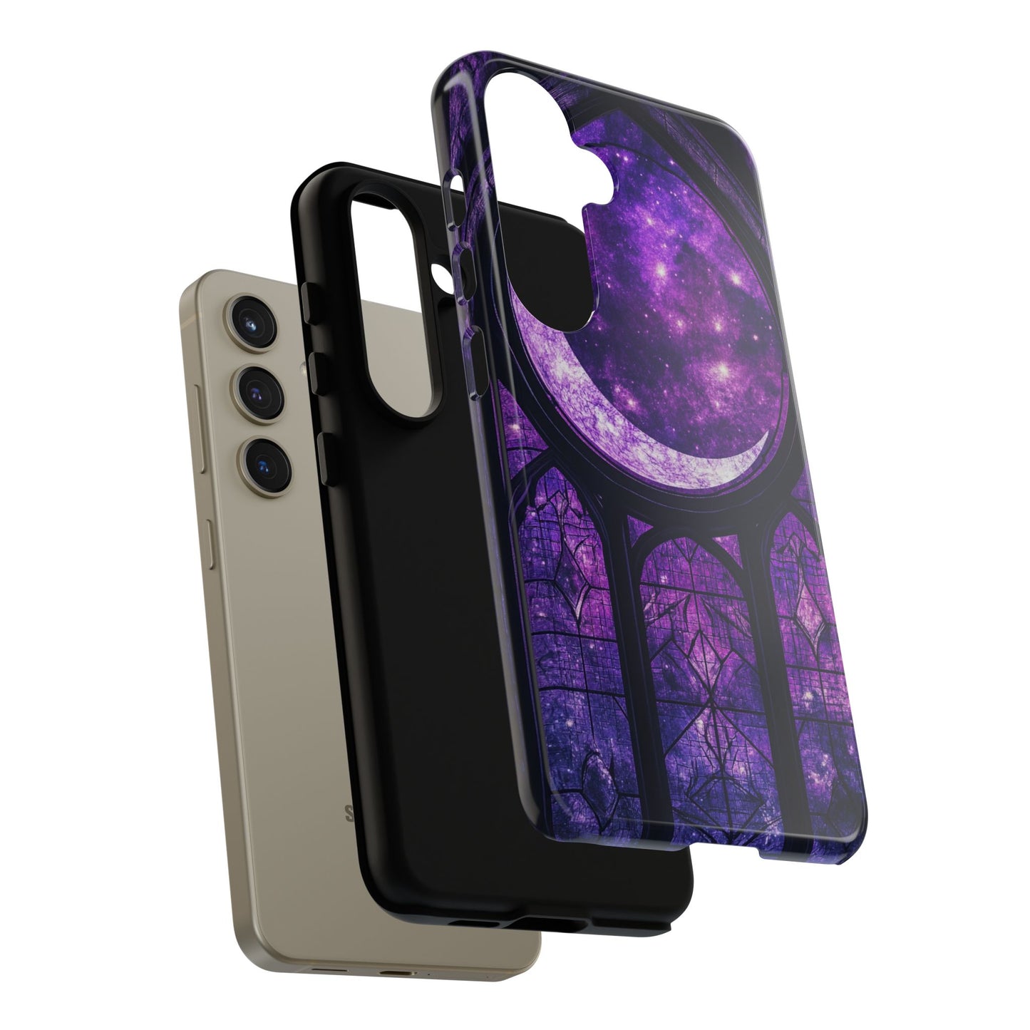 Purple Gothic Stained Glass Phone Cases