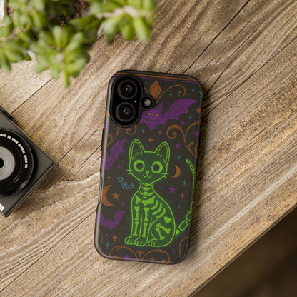 Skeleton Cat Phone Case