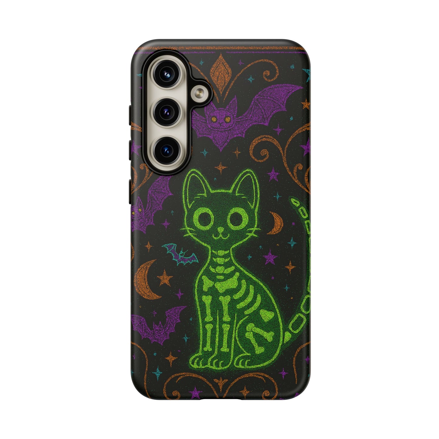 Skeleton Cat Phone Case
