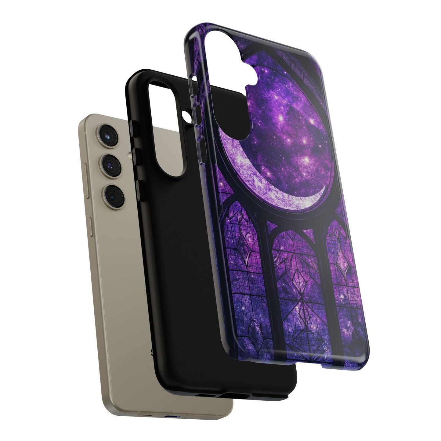 Purple Gothic Stained Glass Phone Cases