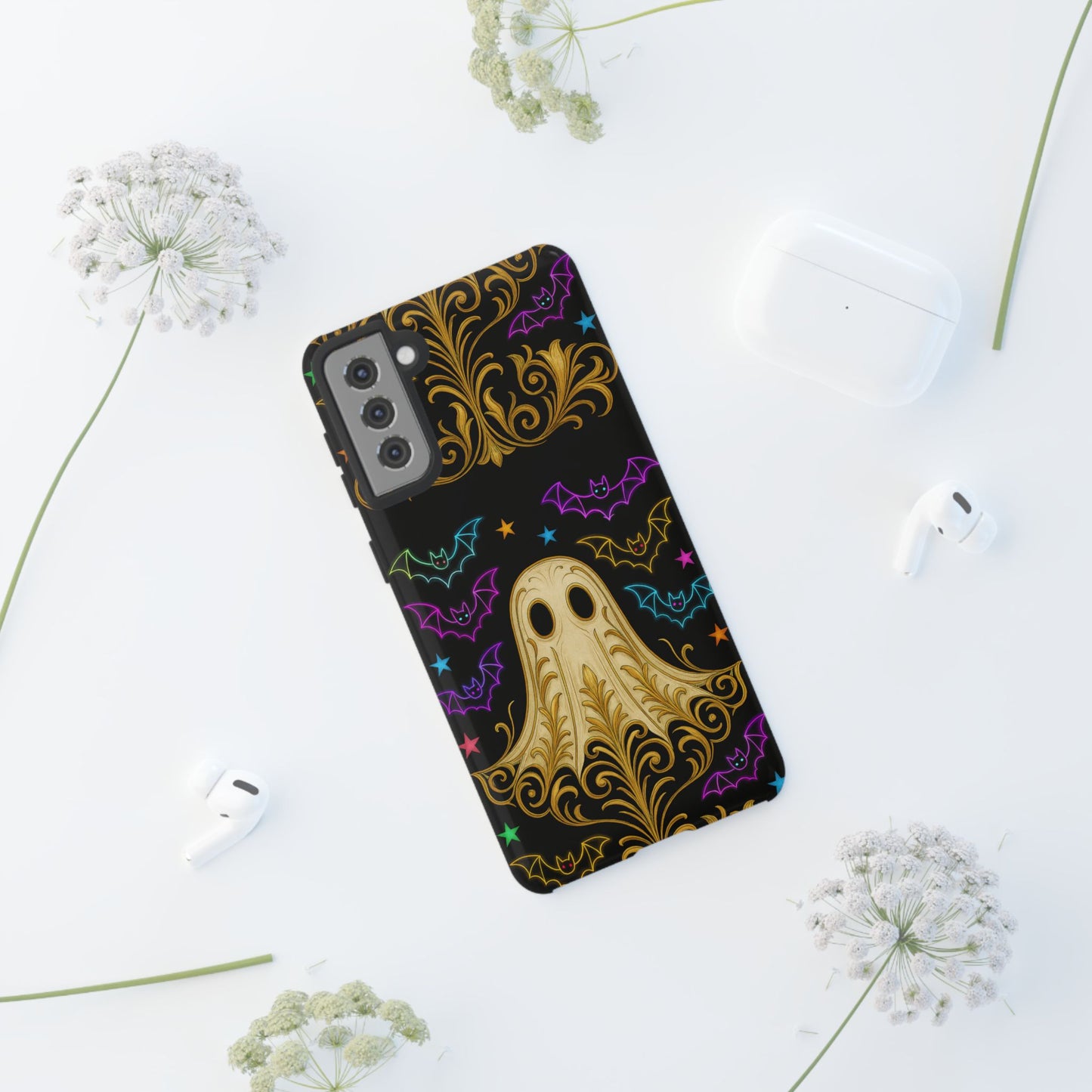 Ghost Phone Cases With Tiny Bats