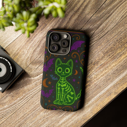 Skeleton Cat Phone Case