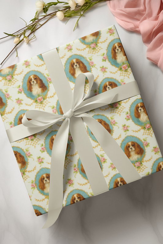 Gift Wrapping Paper - King Charles Spaniels